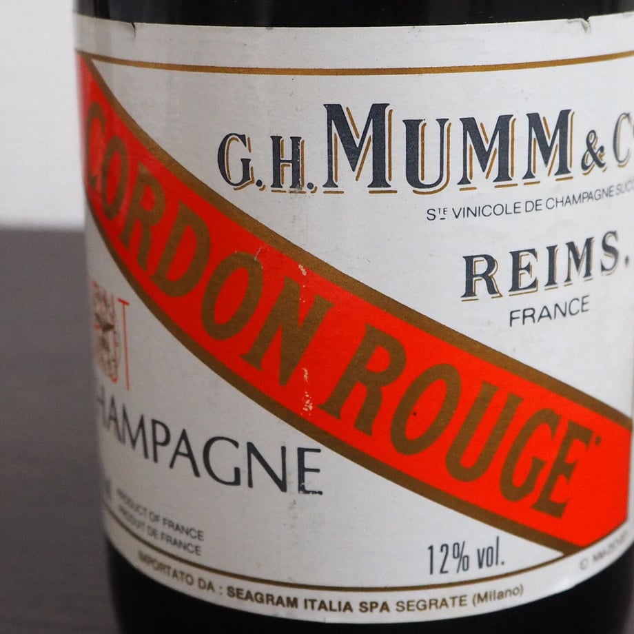 G.H. Mumm Cordon Rouge Old. Deg  GHマム コルドン・ルージュ NV1970~1980年代デゴルジュマン