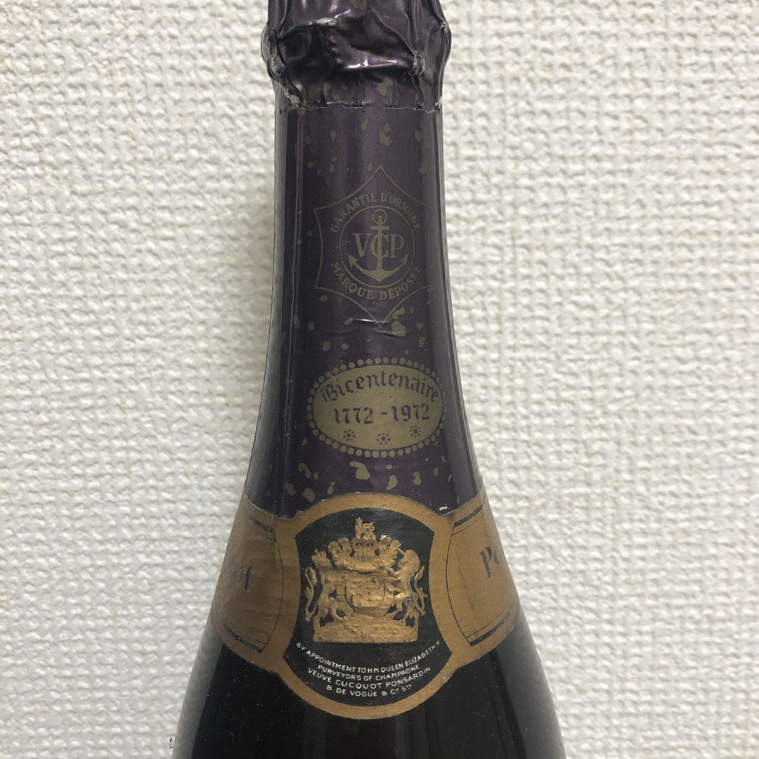 Veuve Clicquot Ponsardin Carte OR Millesime Centenaire (1772～1972) ヴーヴ クリコ カルト ドール ミレジム1976