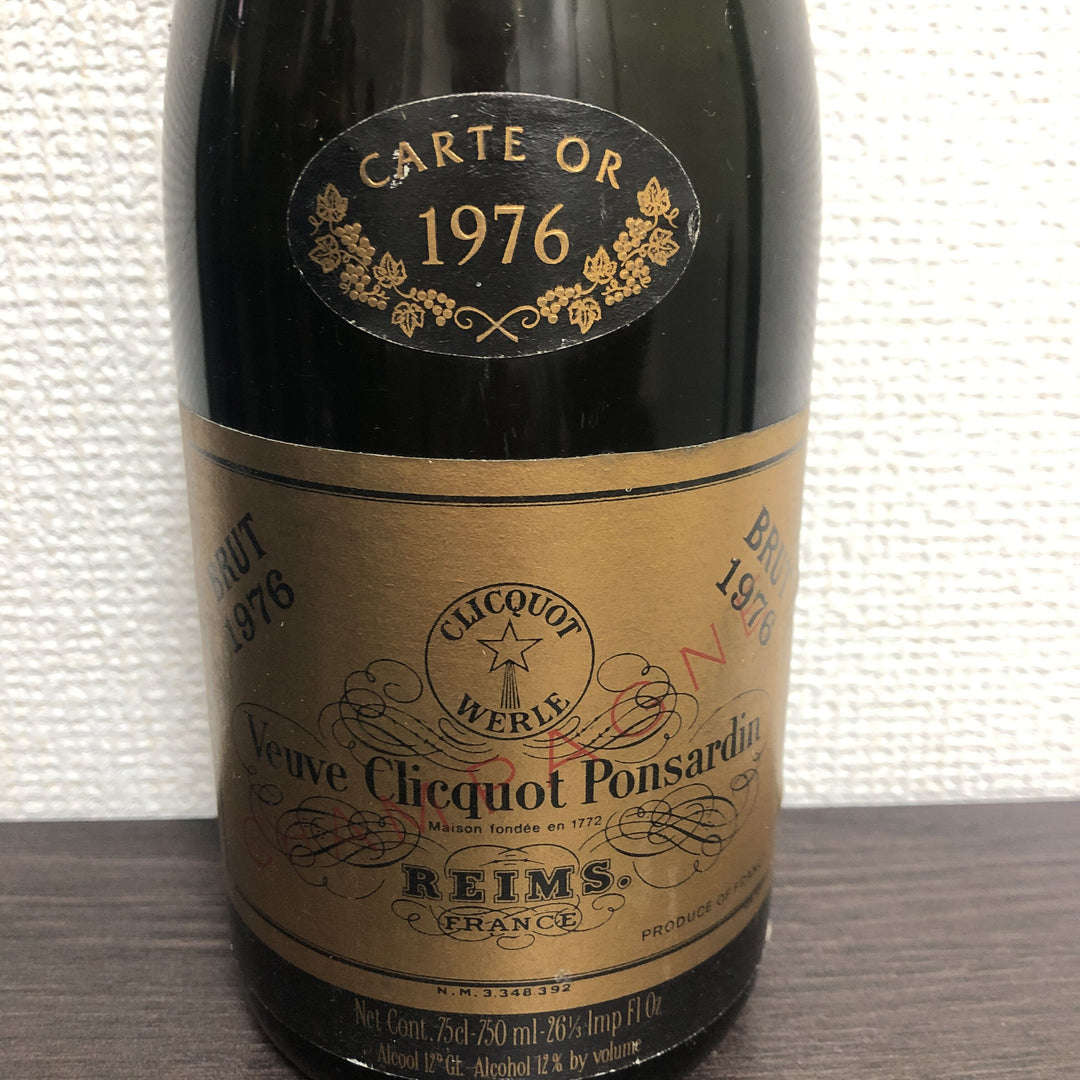 Veuve Clicquot Ponsardin Carte OR Millesime Centenaire (1772～1972) ヴーヴ クリコ カルト ドール ミレジム1976